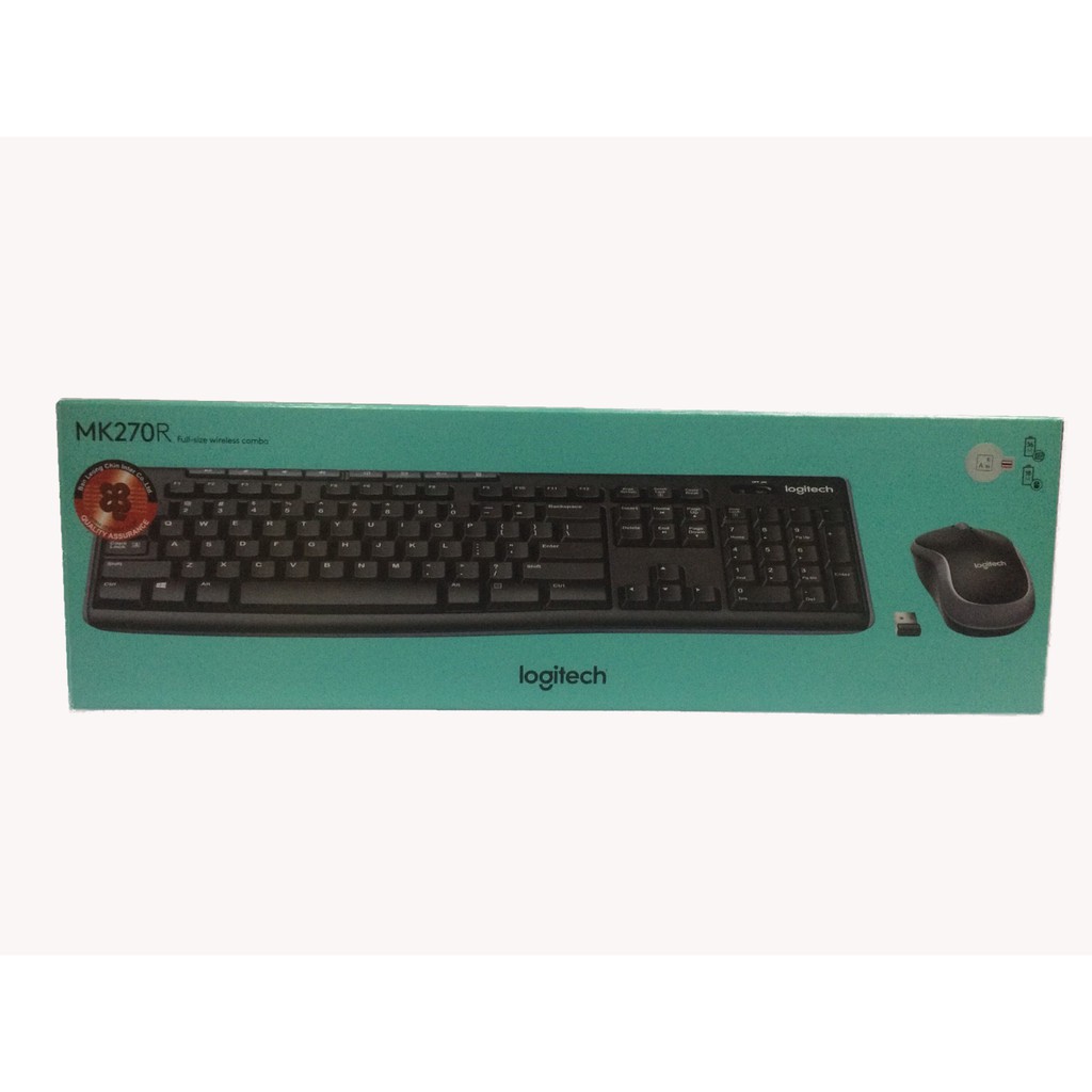 Keyboard+Mouse WIRELESS COMBO รุ่น MK270R Logitech