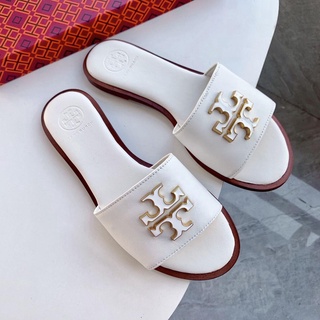 Tory Burch tide printing flat slide sandal indoor slipper size35-40