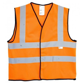 3M 2925 เสื้อกั๊กสะท้อนแสง สีส้ม ขนาดกลาง Safety Vest(Redorange)