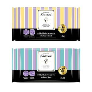 ผ้าเช็ดทำความสะอาด Farcent Refill Wet Cleaning Tissue Pack 12 Piece