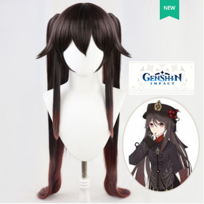 Genshin HuTao Cosplayวิกผมคอสเพลย์แบบไล่โทนสี Hu Tao - startopoele1.th