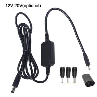 Capa อะแดปเตอร์เชื่อมต่อสายเคเบิล PD 12V 20V 2 5 3 5 4 0 5 5 มม. เป็น Type-C ตัวผู้