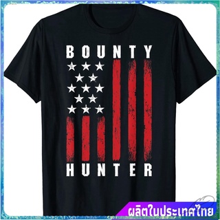 ขายดี Illicit Bounty Hunterเสื้อยืดยอดนิยม USA Flag Patriotic Bounty Hunter T-Shirt Bounty Hunter Short sleeve T-shirts