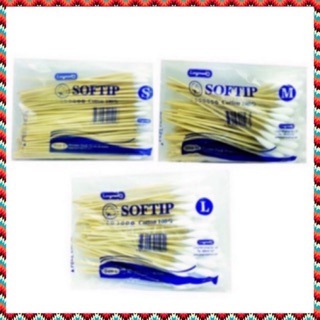 (2 ห่อ) ไม้พันสำลี สำลีพันไม้ สำลีก้าน S/M/L ห่อ 100 ก้าน Longmed