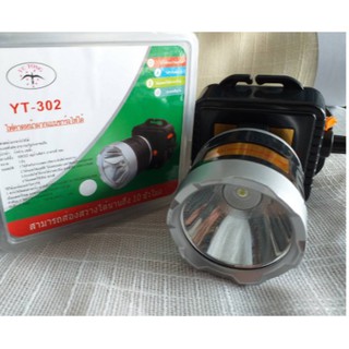 ไฟฉายคาดหน้าผากแบบชาร์จไฟได้ 220V รุ่นYT-302 ( ไฟสีขาว )