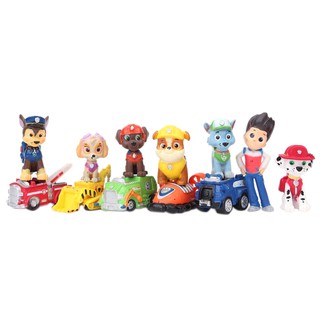 SHKINGDOM ตุ๊กตาฟิกเกอร์ Nickelodeon Paw Patrol ขนาดเล็ก 12 ชิ้น