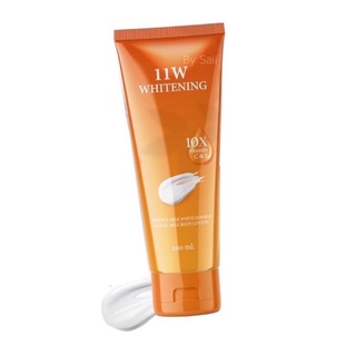 11w Whitening body lotion โลชั่นหลอดสีส้ม โลชั่นผิวขาว 200 ml.