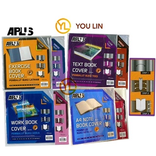 Aplus ปกหนังสือออกกําลังกาย PVC ใส กันน้ํา แบบหนา / Pembalut Buku Teks Ĕ ||