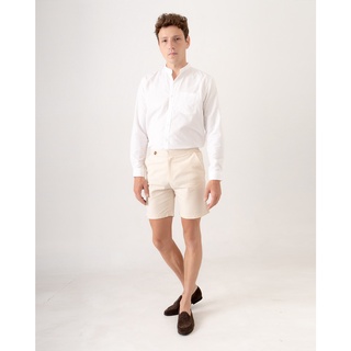 HARBER.BKK- BASIC SHORT PANTS กางเกงขาสั้นสีครีม