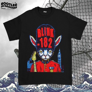 เสื้อยืดผ้าฝ้าย 182 Rabbit Blink Band เสื้อเชิ้ต ลายกระต่าย 182