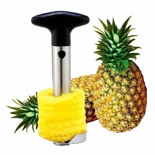 MOMMA Stainless Steel Fruit Pineapple Corer Slicer Peeler อุปกรณ์ชุด มีด ปอก สไลด์ คว้าน สับปะรด (สีเงิน)