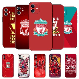 เคสโทรศัพท์มือถือ ซิลิโคนนิ่ม Tpu ลาย Liverpool สีดํา สําหรับ Apple Iphone 12 Mini Pro Max