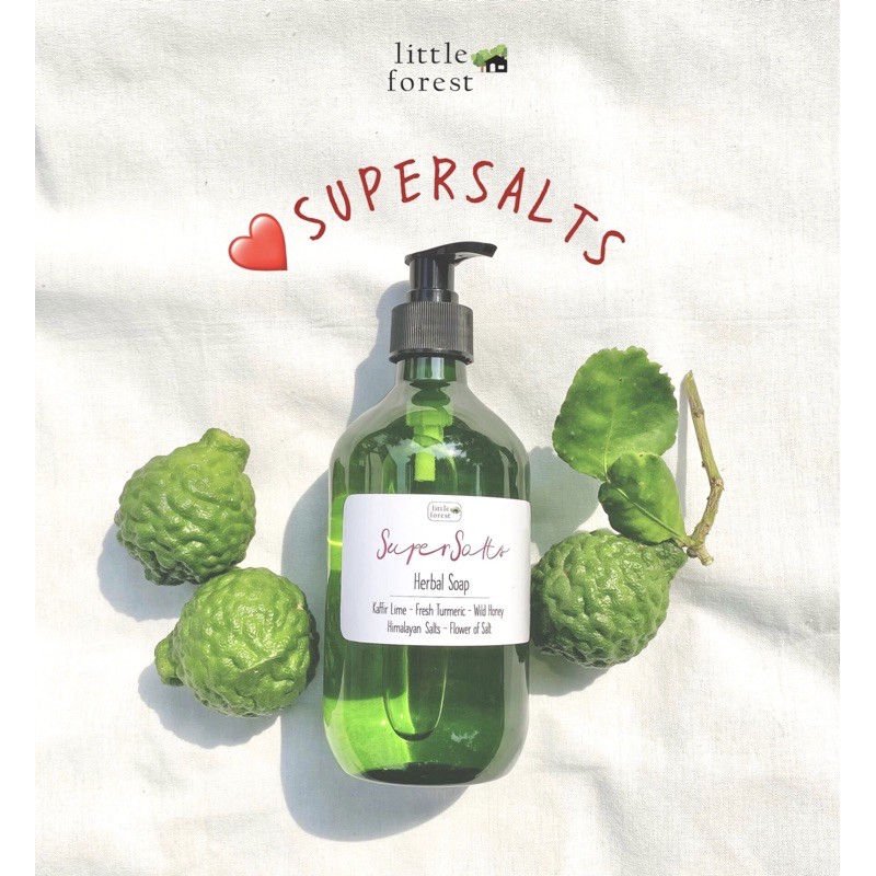 สบู่สมุนไพร SuperSalts รวมสุดยอดเกลือ ได้แก่ เกลือหิมาลายันสีชมพู สีดำ ดอกเกลือทะเล