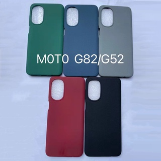 เคสโทรศัพท์มือถือแบบนิ่ม ผิวด้าน บางมาก สีพื้น สําหรับ Motorola Moto G52 G82