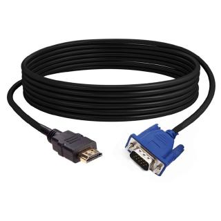 (115) อะแดปเตอร์เชื่อมต่อ super long gold plated hdmi male to vga hd - 15 male ยาว 3 เมตร