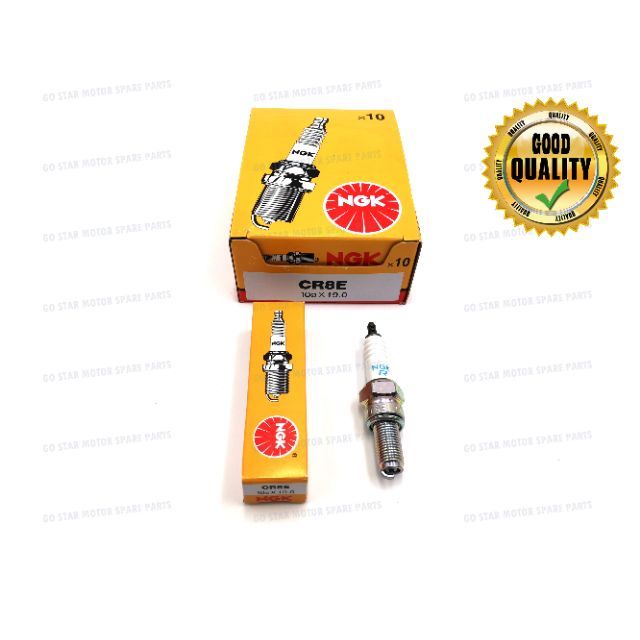 NGK SPARK PLUG CR8E CR8 NGK PLUG R25 Y15Z FZ150 NOUVOLC BELANG 150 ELEGAN150 VS125 JAGUH D-TRACKER K