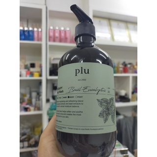 500ml Plu Therapy Body Wash 500ml. กลิ่น Basil Eucalyptus refesh เจลอาบน้ำ Plu ที่สุดของความหอม ให้ความรู้สึกหอมหวาน