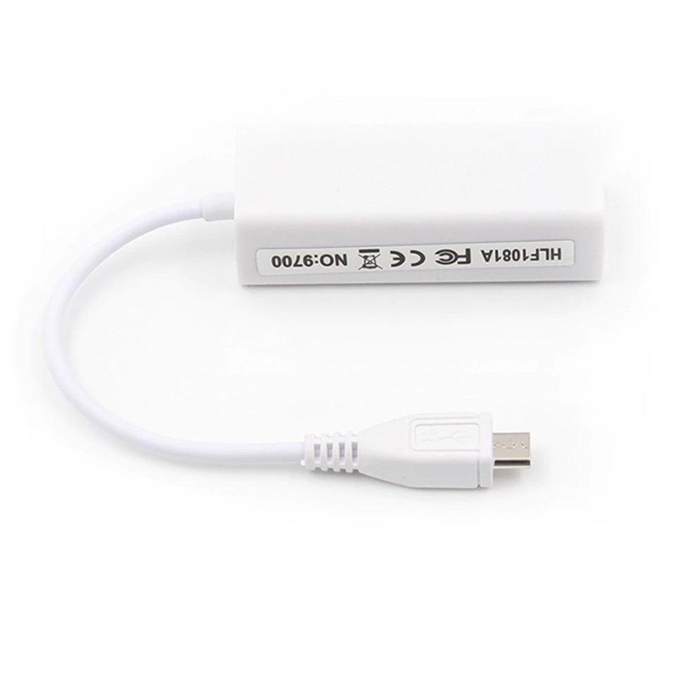 Micro USB Ethernet การ์ดเครือข่ายอะแดปเตอร์ Micro USB RJ45 สำหรับ Windows 7/8/10 Android แท็บเล็ต IC RD9700 Ethernet LAN - รูปที่ 2