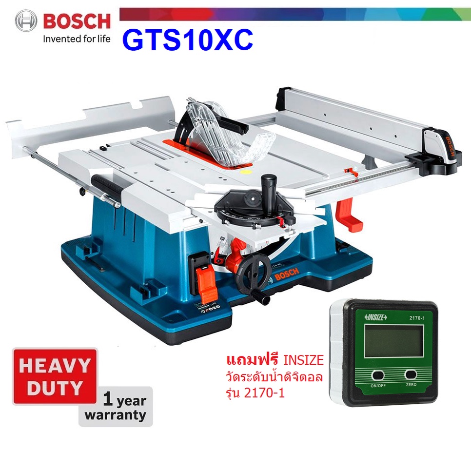 BOSCH โต๊ะเลื่อยวงเดือน10" GTS10XC ประกันศูนย์1ปี