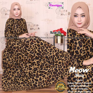 Meow JUMBO MAXY DRESS ชุดเดรส ผู้หญิง GAMIS เรยอน พรีเมี่ยม หนา ใส่สบาย ADEM