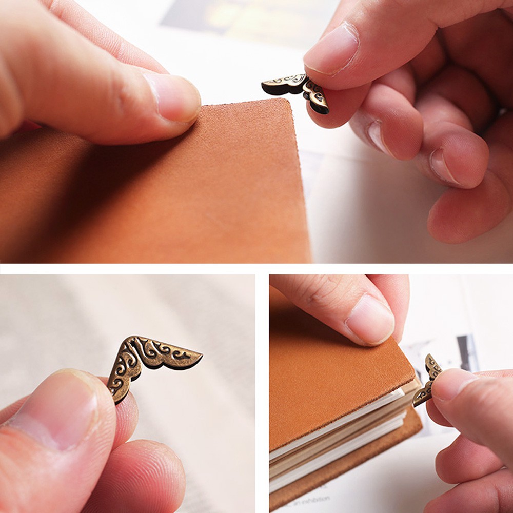 Peny โลหะป้องกันมุม สําหรับตกแต่งสมุดภาพ อัลบั้มรูป DIY 4 ชิ้น - รูปที่ 2