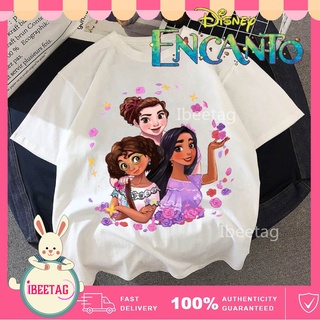 ใหม่ Encanto Mirabel เสื้อผ้าเด็ก เสื้อยืด ผู้ใหญ่ เสื้อยืดเด็ก การ์ตูน Kawaii แฟชั่น อะนิเมะ ชุดเด็กผู้ชาย เด็กผู้หญิง เสื้อยืดคู่รัก เสื้อยืด