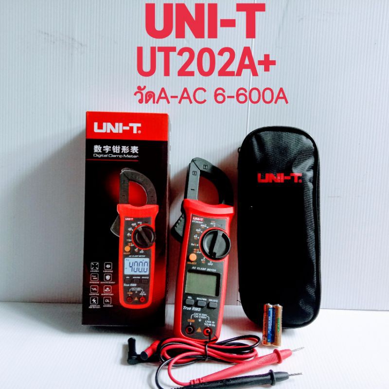 UNI-T UT202A+ มิเตอร์วัดไฟดิจิตอล มัลติมิเตอร์ clamp Multimeter วัดA-AC 600V