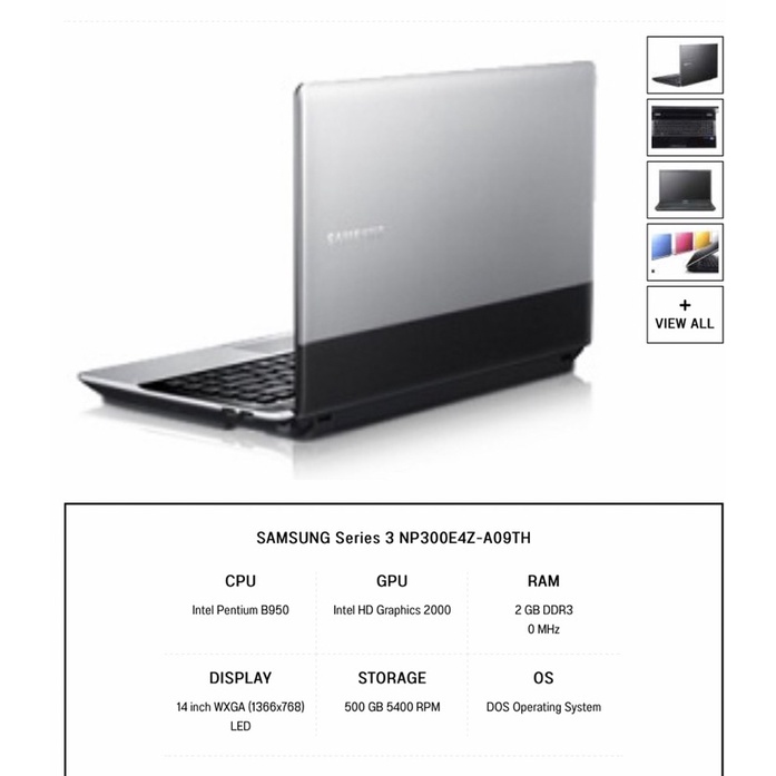 Samsung series3 NP300E4Z