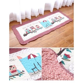พรมเช็ดเท้า ผ้าเช็ดเท้าผ้าฝ้าย วินเทจ ขนาด50x135 cm เบาะรองนั่ง ผ้าปูโซฟาเก้าอี้ไม้ พรมตกแต่งบ้าน พรมอเนกประสงค์