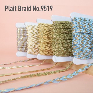 MOMOTARA No. 9519 เทปถัก Braid เทปถัก Braid เปีย Plait Braid ขนาด 0.7 CM ยาว 18 หลา