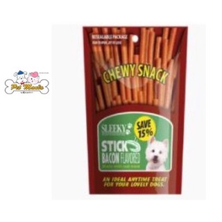 (รสเบคอน)SLEEKY Chewy Snack Stick (แบบแท่ง)  175g.