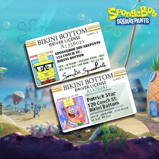 Atm SIM KTP E-MONEY CARD SKIN CARD ป้องกันสติกเกอร์ SPONGEBOB MOTIF STICKER กาวที่แข็งแกร่ง เคลือบแล้ว ป้องกันรอยขีดข่วน