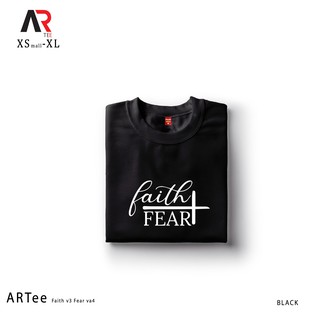 เสื้อทหาร - ARTees ศรัทธา Tshirt V3 FEAR เสื้อเชิ้ต Unisex เสื้อยืดที่กําหนดเองสําหรับผู้ชายและผู้ห