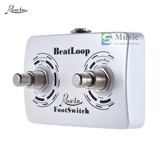 [In Stock] Rowin Beatloop สวิทช์เหยียบเท้าคู่สําหรับ Rowin Beat Loop Effect Pedal พร้อมสายเคเบิ้ล 6.35มม.