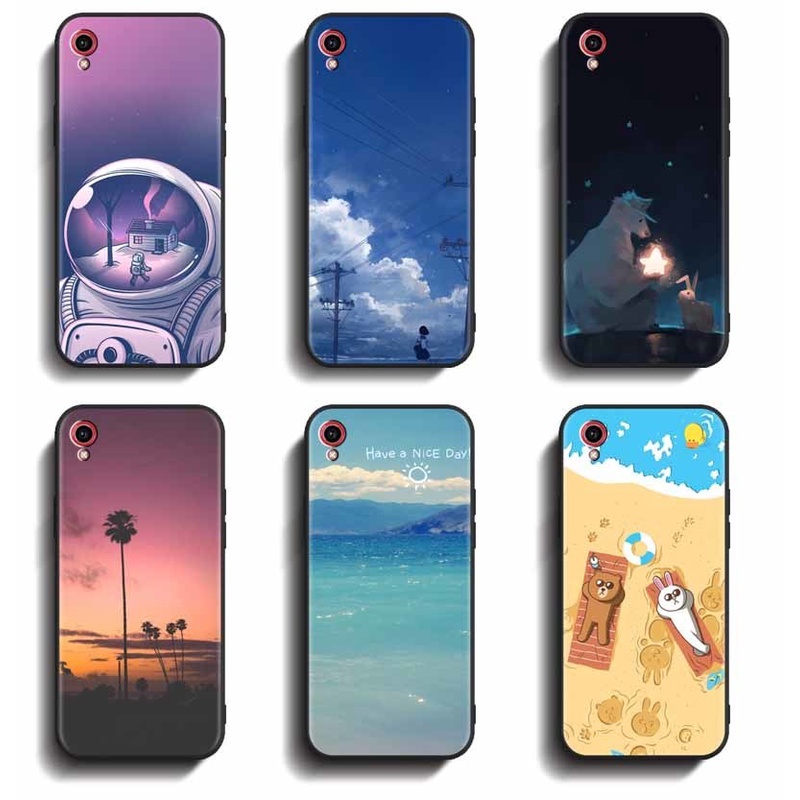 Softcase VIVO 1820 Y91c Y1s Anticrack Casing Philippines Trend TPU cover Full Protection Silicon Black Rubber Case