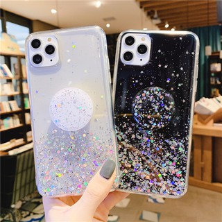 Glitter Star Huawei Y7A Mate20X Mate20 Mate10 Pro Mate9 Y9S Y6S Y Max เคสมือถือ Soft TPU Case ฟอยล์สีเงิน เคสมือถือ