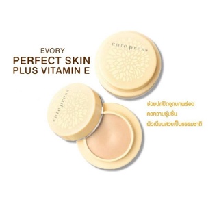 ⚡FLASH SALE⚡♡พร้อมส่ง รองพื้น คิวเพรส Cute Press Evory perfect skin plus vitamin E Super Cover Founadtion SPF 30