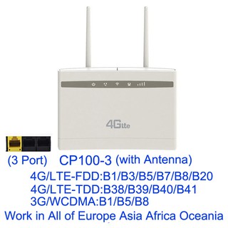 CPE100-3 G Mobile Hotspot Wifi Router 300Mbps Cpe ซิมการ์ดสล็อต WAN/LAN พอร์ต Gateway LTE CPE Router