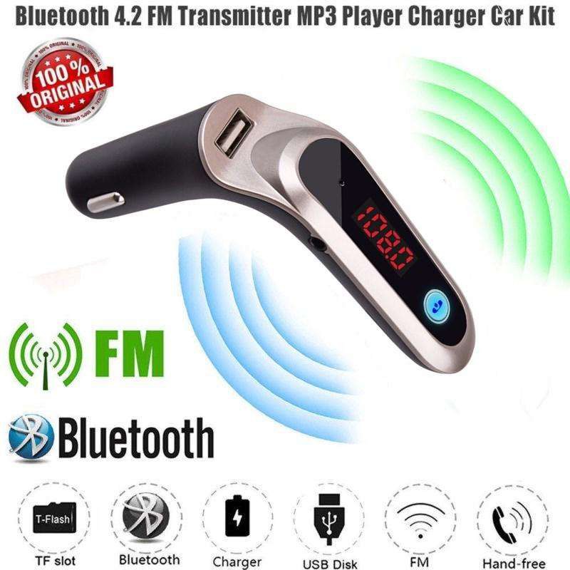 ลดราคา CAR S7 อุปกรณ์รับสัญญาณบลูทูธในรถยนต์ Bluetooth FM Transmitter MP3 Music Player SD USB2.0 Charger for Smart Phone #ค้นหาเพิ่มเติม สายต่อจอ Monito HDMI High Speed HDTV Lightning