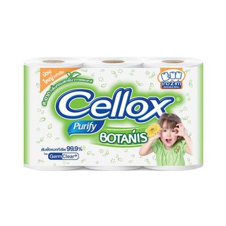 อุปกรณ์ทำความสะอาด กระดาษชำระ CELLOX BOTANIS DOUBLEROLL แพ็ค 6