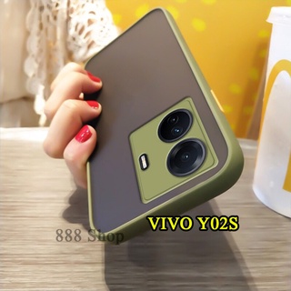 025 เคสขอบสีหลังด้าน VIVO Y02/Y35/Y30 5G/V25 5G/Y02S/Y22/Y16 4G ขอบสีผิวด้าน สำหรับ VIVO V27/V27PRO เคสกันกระแทก Y02A