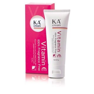 KA Cream Vitamin E 30 gครีมบำรุงผิวที่มีส่วนผสมของ Vitamin E เข้มข้นมากถึง 5,000 IU เนื้อครีมนุ่ม ซึมซาบเร็ว