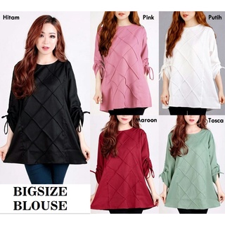 4nu R35 เสื้อลําลองสําหรับสตรีชาวมุสลิมแขนยาวทรงหลวมขนาดใหญ่ 3XL XXXL ทรงหลวม 3L