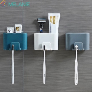 ชั้นวางแปรงสีฟัน ยาสีฟัน แบบแขวน พร้อมตะขอ ไม่ต้องเจาะรู สํา…