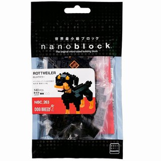 ของแท้จากญี่ปุ่น!!! Kawada NBC_263 Nanoblock Dog Breed Rottweiler ตัวต่อนาโนบล็อคร็อตไวเลอร์