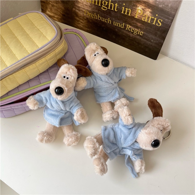 (พร้อมส่ง🐶) Bathrobe dog keychain พวงกุญแจ พวงกุญแจตุ๊กตา ตุ๊กตาน่ารัก