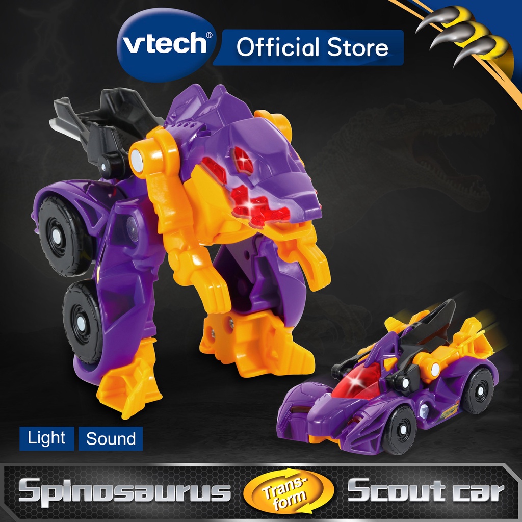 VTech Thunder- Spinosaurus Electronic Dinosaur Toys + Vehicle Transforming Toys Kids Boys 3-8 Years ไดโนเสาร์แปลงร่าง