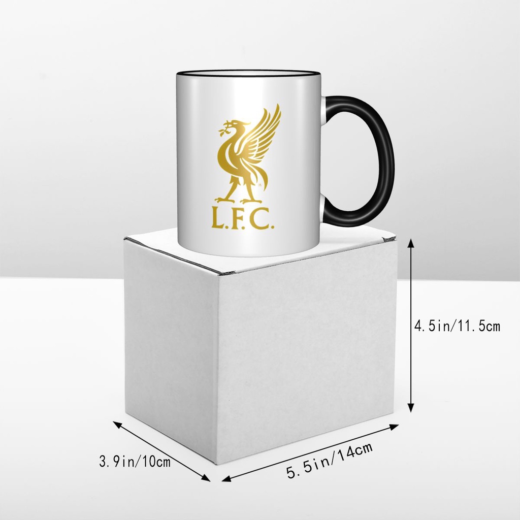 Liverpool F.C. logo2 พร้อมส่ง แก้วมักเซรามิก ลายโลโก้ เรียบง่าย สร้างสรรค์ สําหรับคู่รัก