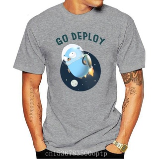 เสื้อยืดผ้าฝ้าย พิมพ์ลาย Golang Gopher Go Deploy แฟชั่นฤดูร้อน สําหรับผู้ชาย AFlecc17AOnjpo29