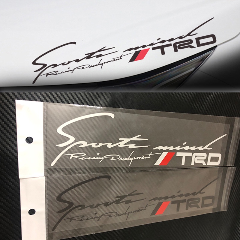 Trd สติ๊กเกอร์ตกแต่งดัดแปลงคิ้วโคมไฟรถยนต์